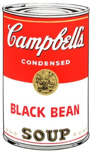 アンディ・ウォーホル Black Bean from Campbell`s Soup I