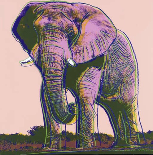 ウォーホル「 アフリカゾウ」の買取画像