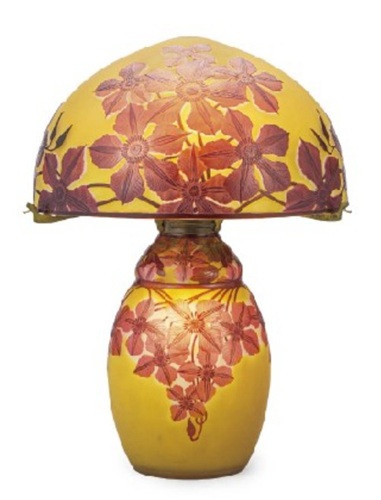 ガレ 「クレマチス文ランプ」の買取画像