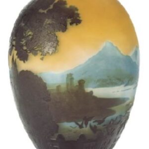ガレ 「コモ湖風景文花瓶」の買取画像