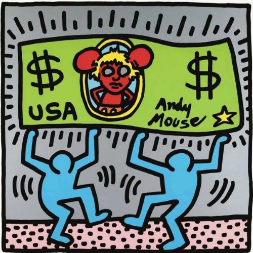 キース・へリング 「Andy Mouse」の買取画像