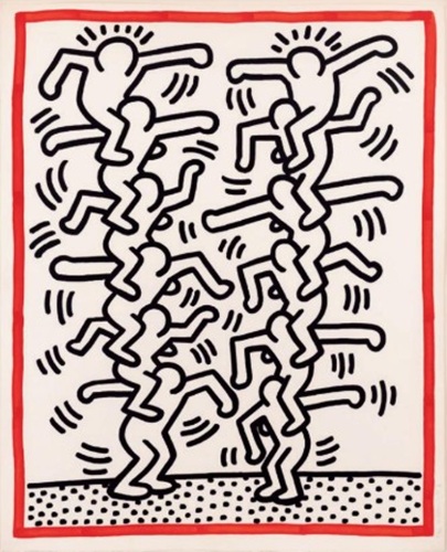 キース・へリング 「Untiled,from Three Lithographs」の買取画像