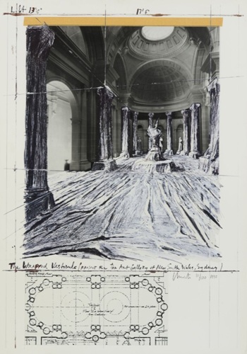 クリスト 「The Wrapped Vertibule, Project for the Art Gallery of New South Wales, Sydney」の買取画像