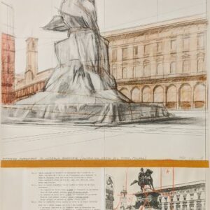 クリスト 「Wrapped Monument to Vittorio Emanuele,Project for Piazza del Duomo,MIlan」の買取作品画像