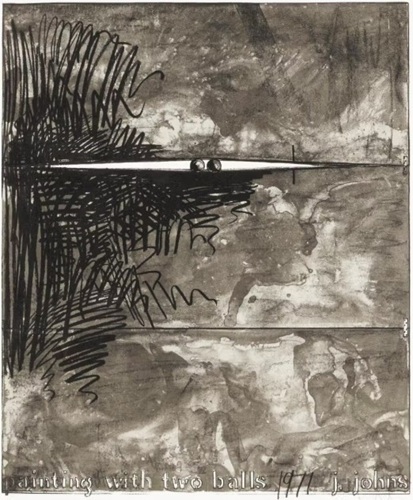 ジャスパー・ジョーンズ 「Painting with Two Balls」の買取画像