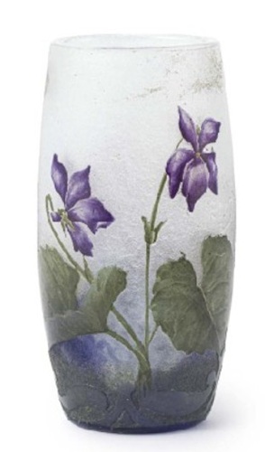 ドーム 「スミレ文グラス」の買取画像