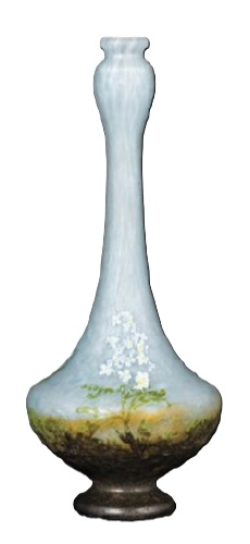 ドーム 「忘れな草文花瓶」の買取画像