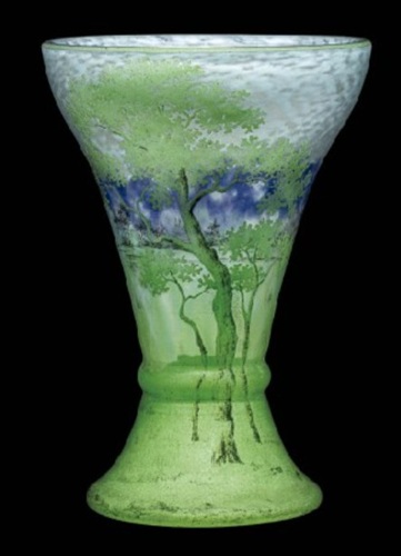 ドーム 「湖水文風景文花瓶」の買取画像