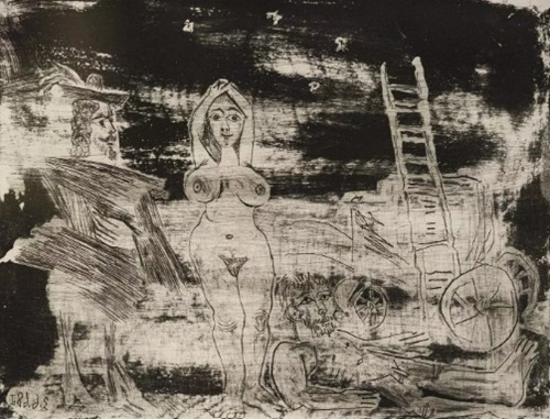 ピカソ 「略奪後の糾弾 347シリーズ」の買取画像