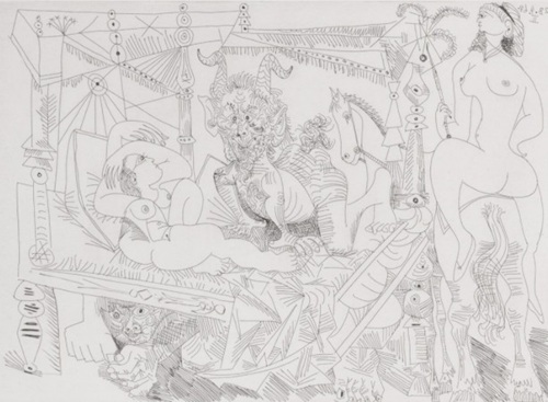 ピカソ「 picasso fantaisie dans le genre du reve de fussli」の買取画像