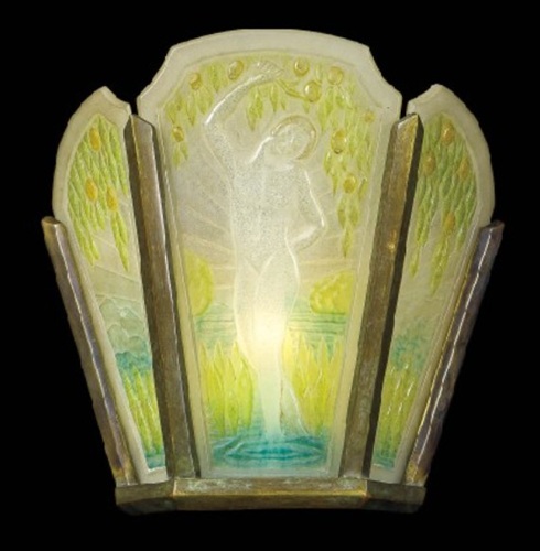 ワルター 「アールデコ人物文壁灯」の買取画像