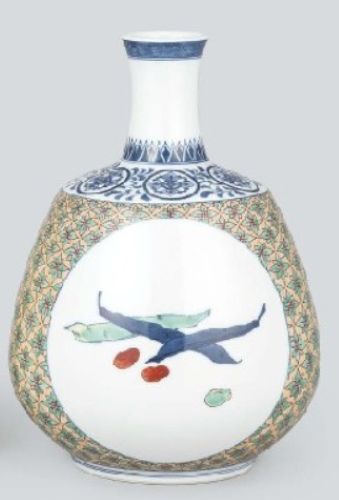 十二代今泉今右衛門「 色鍋島野菜文花器」の買取画像