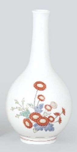 十四代酒井田柿右衛門 「濁手菊花文一輪生」の買取画像