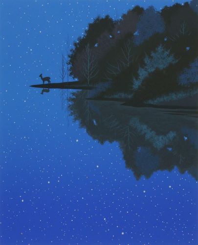 千住博 「星の降る夜に」買取画像