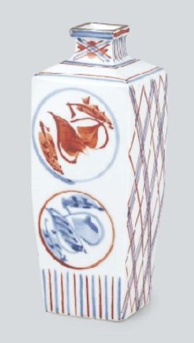 富本憲吉 「色繪角瓶」の買取画像