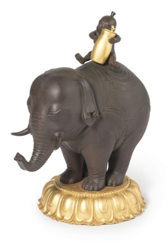 籔内佐斗司 「花祭り童子」の買取画像