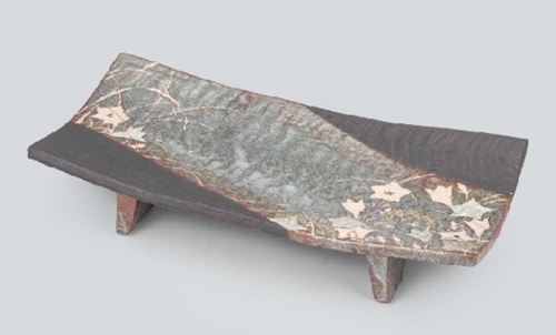 若尾利貞「 鼡志野俎皿」の買取画像