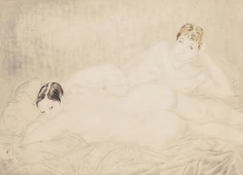 藤田嗣治 「二人の友達」の買取画像