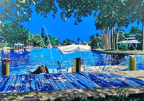 鈴木英人「THE BOAT IN THE SUN」の買取画像