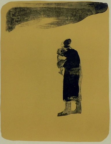 香月泰男「 母子像 Pl.12」の買取画像