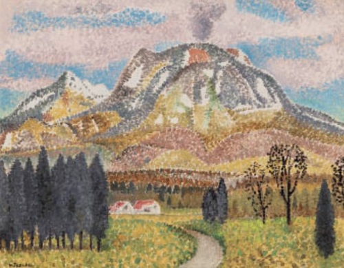 高田誠 「浅間山」の買取画像